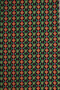 Bavlněný prošev - Ornament - oranžová