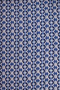 Bavlněný prošev - Ornament - modrá