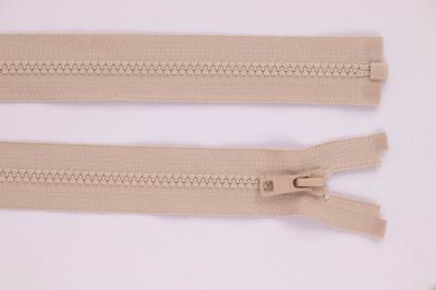 Zip YKK - kostěný dělitelný - bílá káva - 710