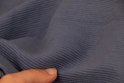 Teplákovina 3D - Stripe - džínově modrá (5)