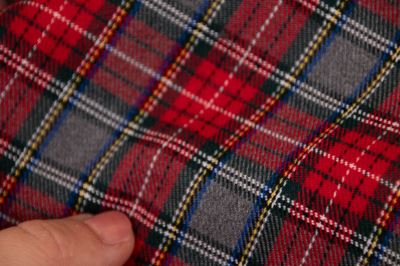 Tartan - skotská kostka - červená (6)