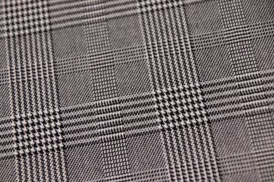 Tartan - skotská kostka - černobílá (3)