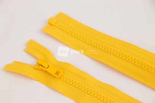 Zip YKK - kostěný dělitelný - žlutá - 125
