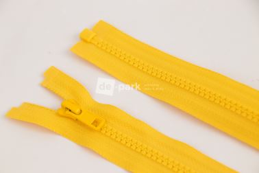 Zip YKK - kostený deliteľný - žltá - 125