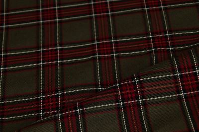 Tartan - skotská kostka - khaki (8)