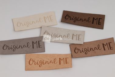 Koženkový štítek - broušený - ORIGINAL ME