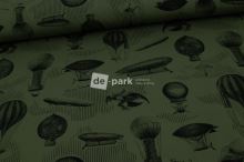 Úplet - Létající stroje Karel Zeman - army khaki - 684