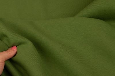 Počesaná teplákovina silná - matcha (5)