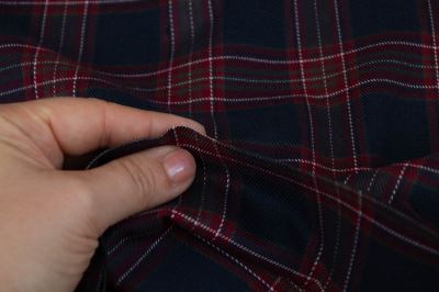 Tartan - skotská kostka - vínová (7)