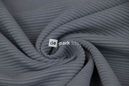 Teplákovina 3D - Stripe - středně džínově modrá