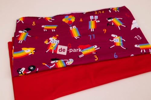 Balíček č.404 - Úplet - Ovečky z Déčka bordo