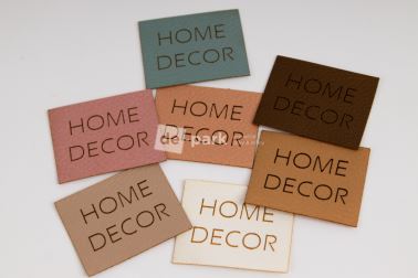 Koženkový štítok - HOME DECOR