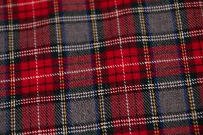 Tartan - skotská kostka - červená (4)