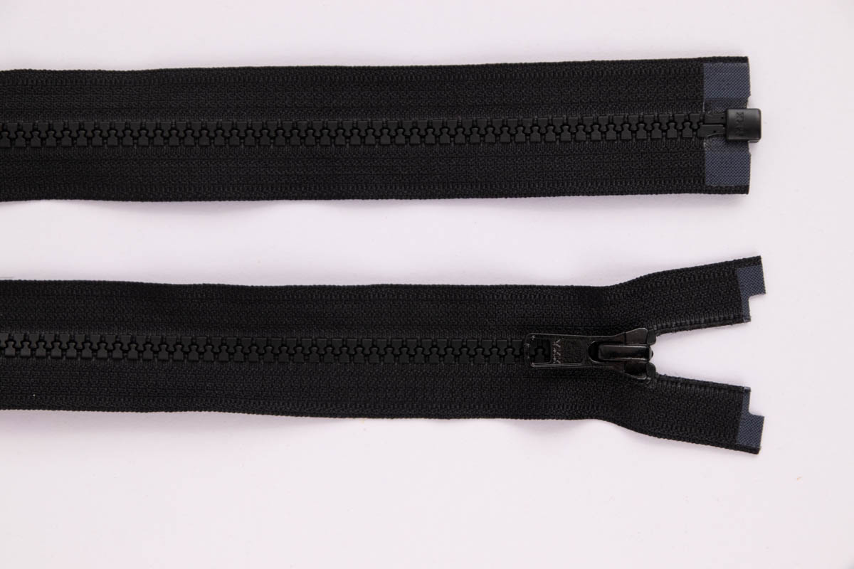 Zip YKK - 40 cm - dělitelný - černá - 999