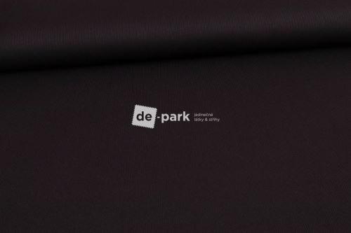 Sportovní žebrovaný úplet / náplet - černá