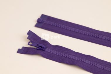 Zip YKK - kostěný dělitelný - fialová - 458