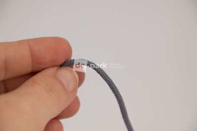 Guľatá gumička - šedá - 2 mm (1)