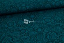 Teplákovina - Omalovánka - petrolejová - 568