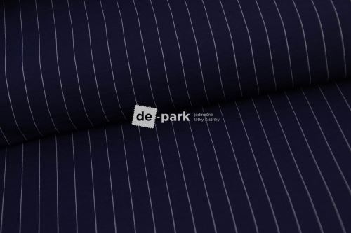 Viskoza - Proužek - modrá