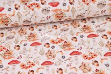 Žebrovaný úplet - Lesní zvířátka