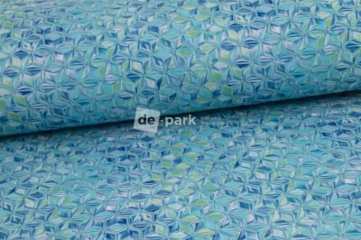 Zimný softshell 10/3 - Kaleidoskop - aqua