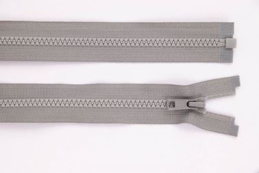 Zip YKK - kostěný dělitelný - světle šedá - 851