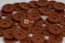 DE-PARK gombíky - 3cm - hnedá