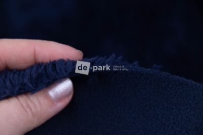 DOUBLEFACE FLEECE - černomodrá - kus - 0,60 m (4)