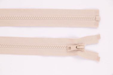 Zip YKK - 85cm - deliteľný - biela káva - 710 - II. akosť