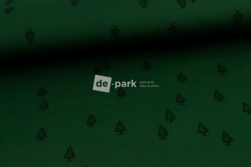 DESIGNED BY DE-PARK - Počesaný funkční úplet - KOLEKCE LES - lahvově zelená