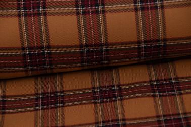 Tartan - skotská kostka - koňaková