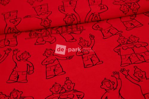 Úplet - Pat a Mat - červenočerná