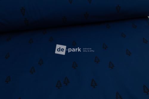 DESIGNED BY DE-PARK - Zimní softshell 10/3 - KOLEKCE LES - námořnicky modrá