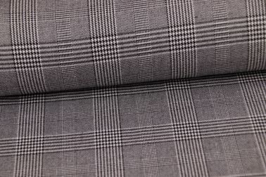Tartan - skotská kostka - černobílá
