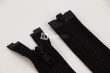 Zip YKK - kostěný dělitelný - černá - 999