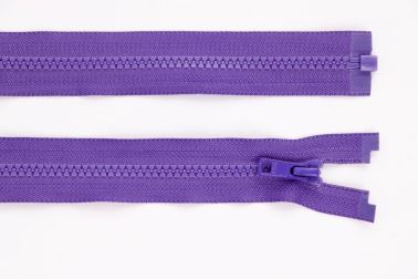 Zip YKK - kostený deliteľný - fialová - 458