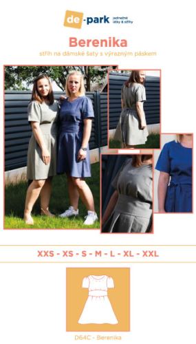 Papierový strih - Berenika veľ. XXS-XXL