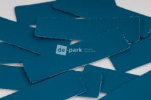 Koženkové obdélníčky - petrolejová - 568