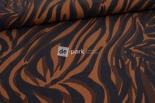 Tencel lyocell - Abstrakce - karamelová