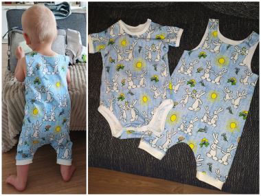 Úplet - Bob a Bobek - Pohodička - džínsovina svetlo modrá (4)