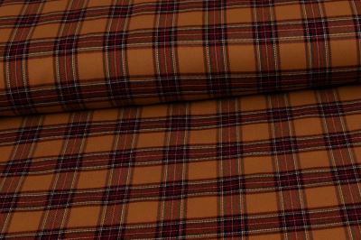 Tartan - skotská kostka - koňaková (10)