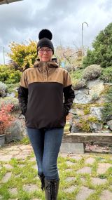 Zimné softshell 10/3 - KOLEKCIA LES - tmavé cappuccino (1)