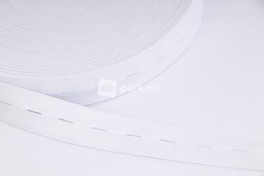 Regulační guma - bílá 2,5cm