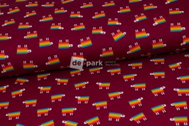 Letné softshell - Ovečky z Déčka bordo - drobné