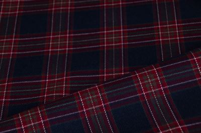 Tartan - skotská kostka - vínová (8)