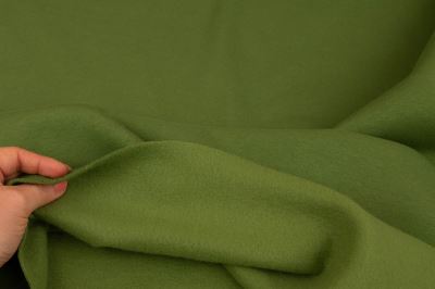 Počesaná teplákovina silná - matcha (7)