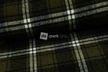 Kabátovina - Kostky - zelenočerná