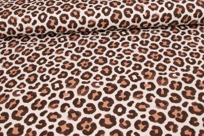 Teplákovina - Glamour gepard - hnědá (2)