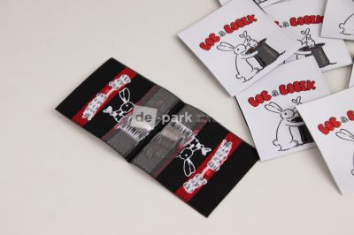 Tkaná etiketa obojstranná - Bob a Bobek (4)