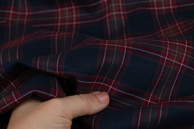 Tartan - skotská kostka - vínová (6)